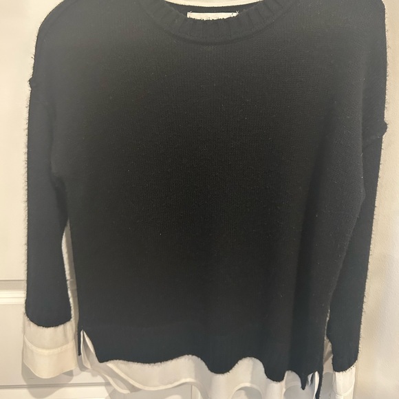 Brochu Walker The Looker Layered Crewneck Wool/Cashmere Sweater,
Size Small - Picture 1 of 5